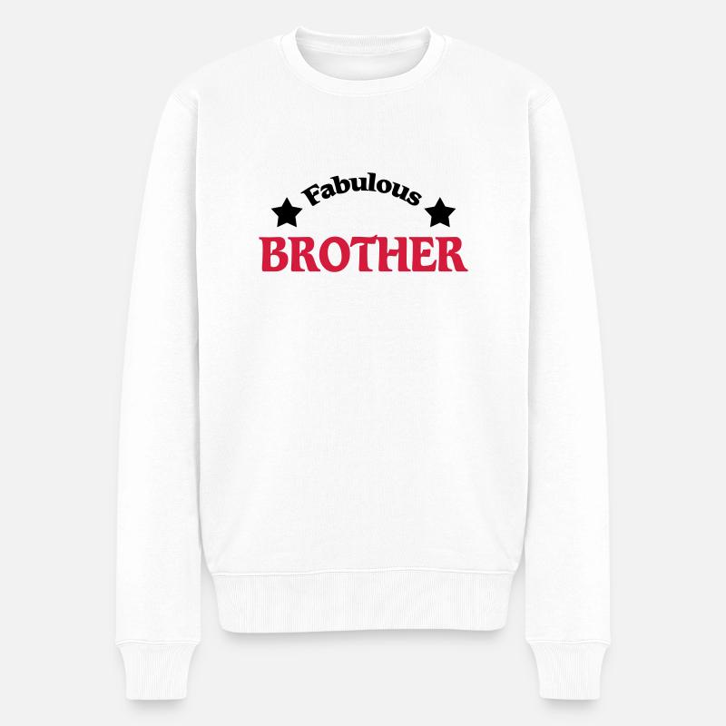 Fabulous Brother - Pull Premium bio Homme - blanc
