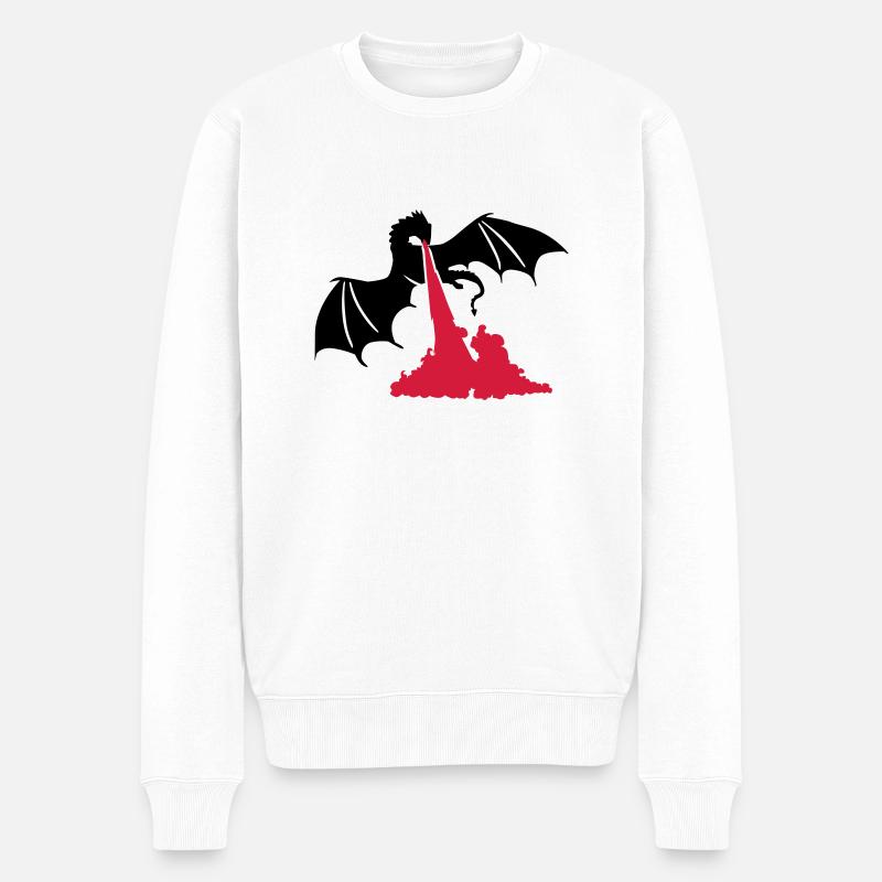 Dragon - Pull Premium bio Homme - blanc