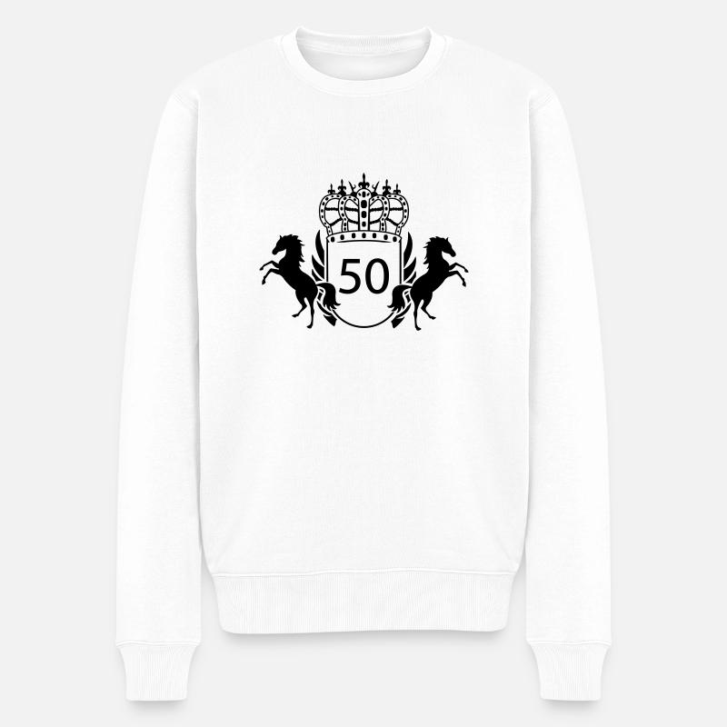 50 - Pull Premium bio Homme - blanc