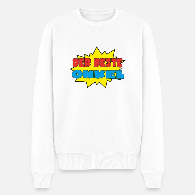 Der beste onkel - Pull Premium bio Homme - blanc