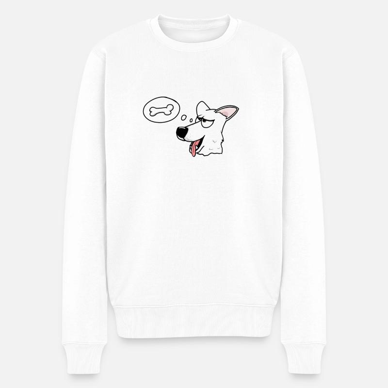 Chien de berger suisse blanc - Pull Premium bio Homme - blanc