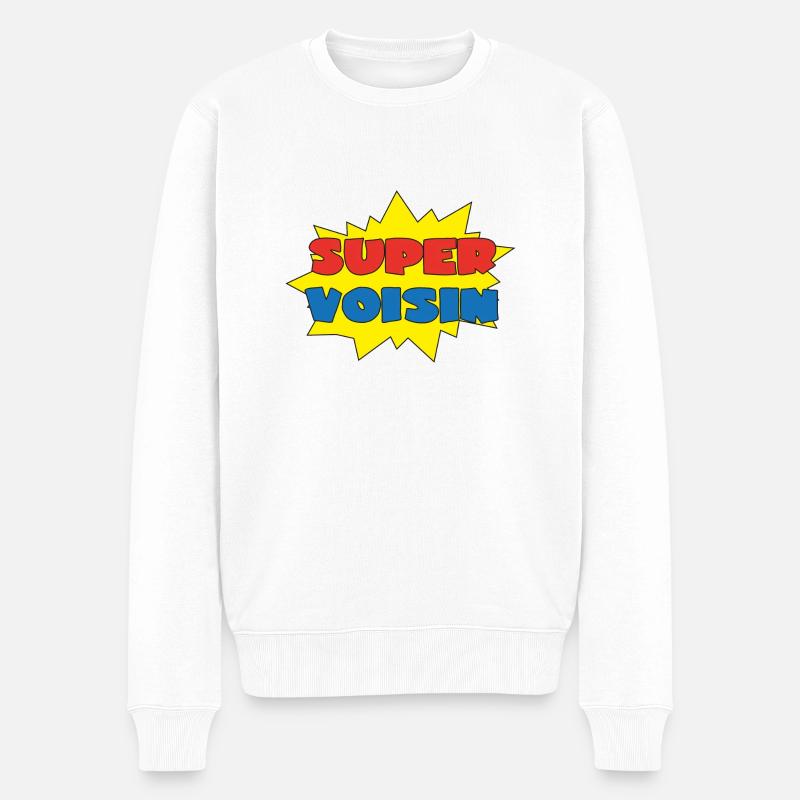 Super voisin - Pull Premium bio Homme - blanc