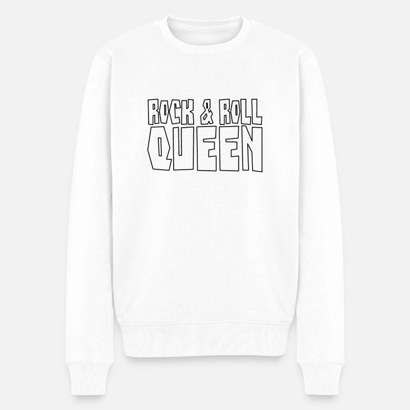 Rock & Roll Queen - Rock 'n' Roll Queen - Pull Premium bio Homme - blanc