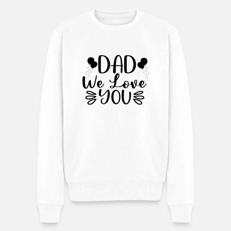 Papa Nous T’aimons - Pull Premium bio Homme - blanc