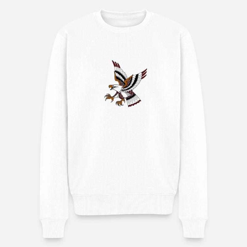 Aigle de la vieille école - Pull Premium bio Homme - blanc