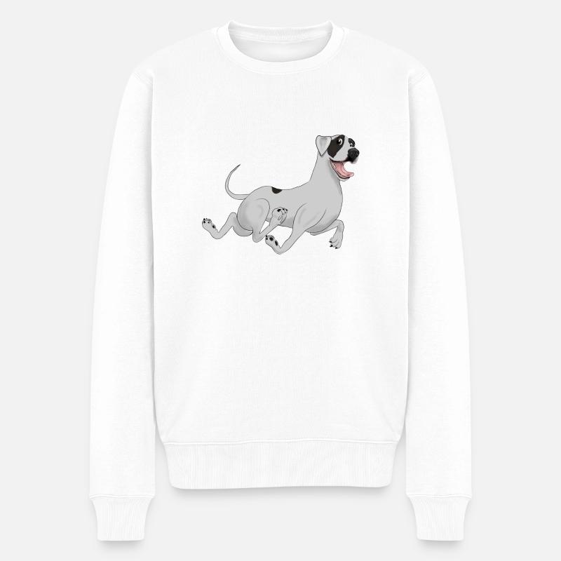 Run for fun - Männer Premium Bio Pullover - Weiß