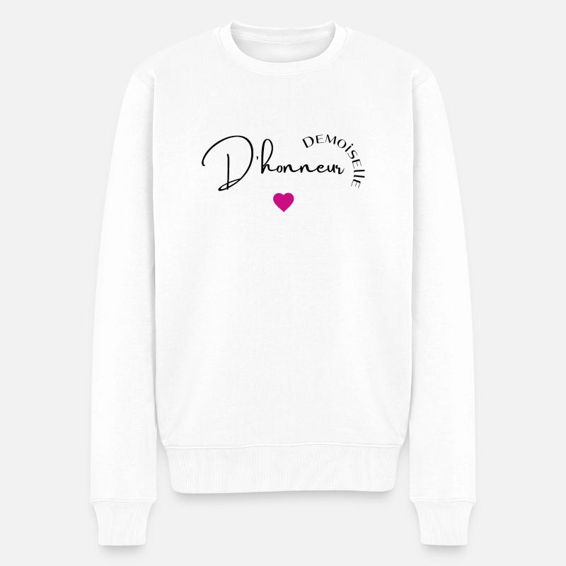Demoiselle d'honneur - Pull Premium bio Homme - blanc