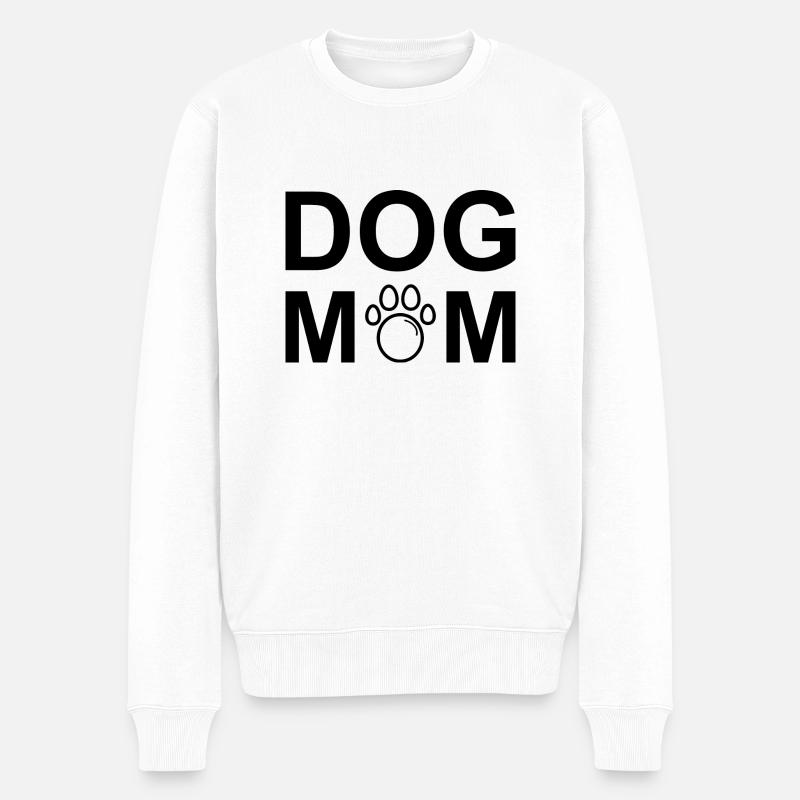 Dog Hund - Männer Premium Bio Pullover - Weiß