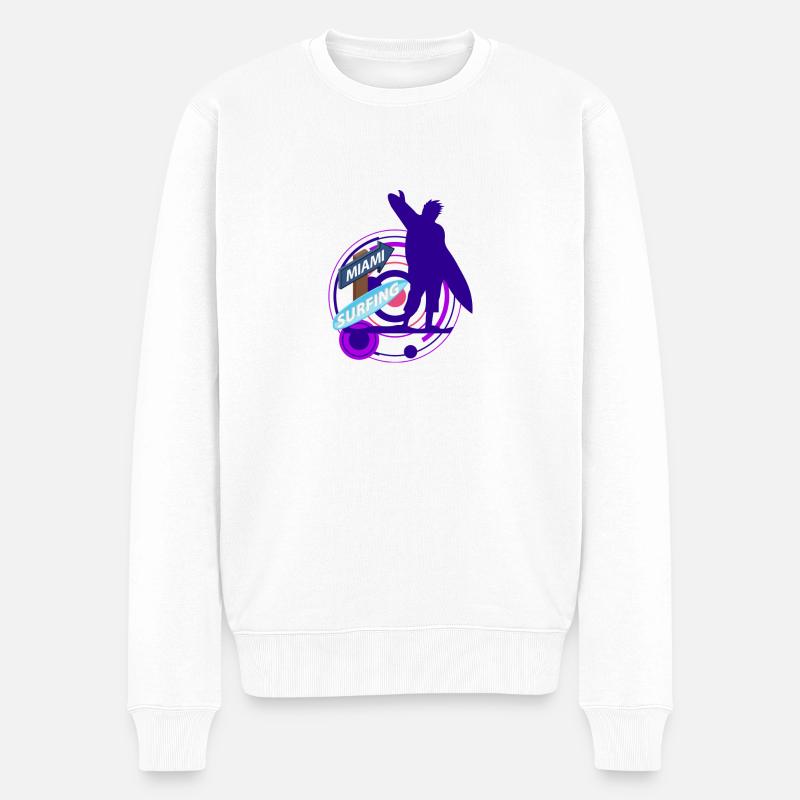 Aloha - Männer Premium Bio Pullover - Weiß