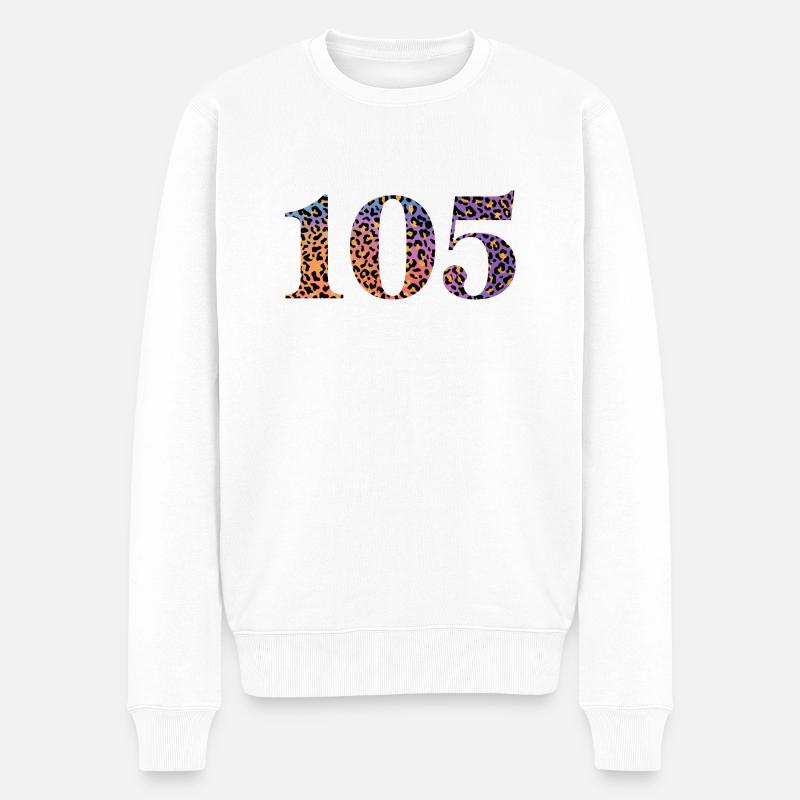 105e anniversaire léopard - Pull Premium bio Homme - blanc