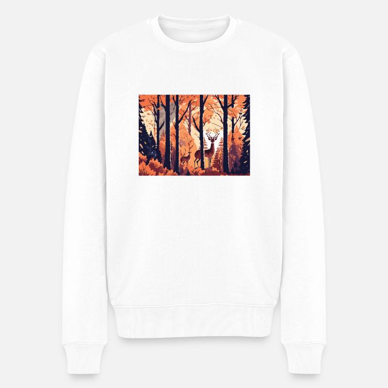 Paysage d’automne (Collection d’automne #10) - Pull Premium bio Homme - blanc