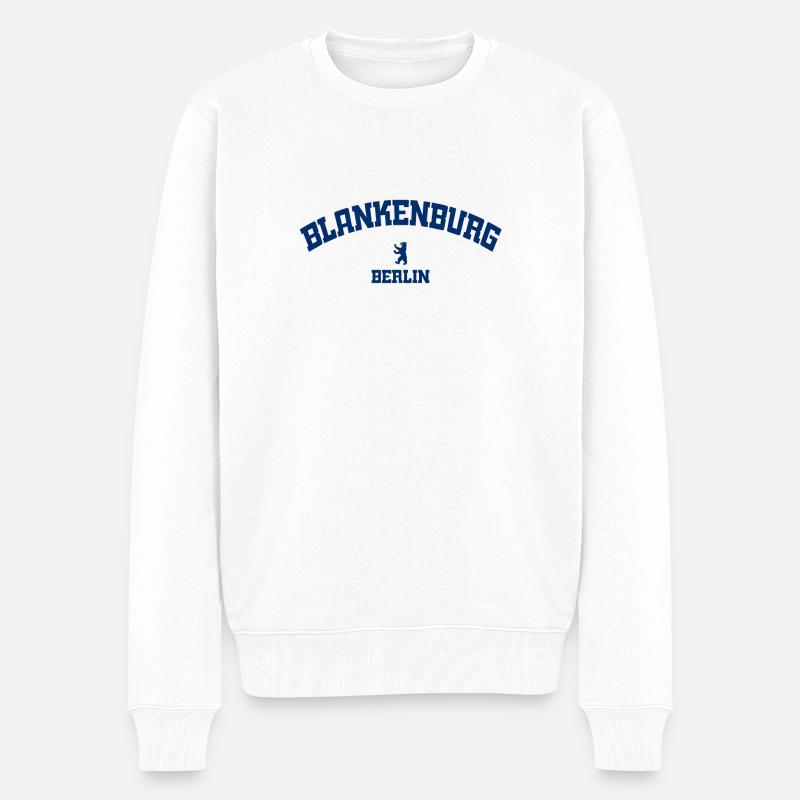 Blankenburg - Berlin - Deutschland - Germany - Männer Premium Bio Pullover - Weiß