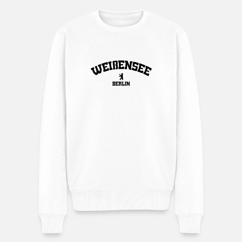 Weißensee - Berlin - Allemagne - Pull Premium bio Homme - blanc