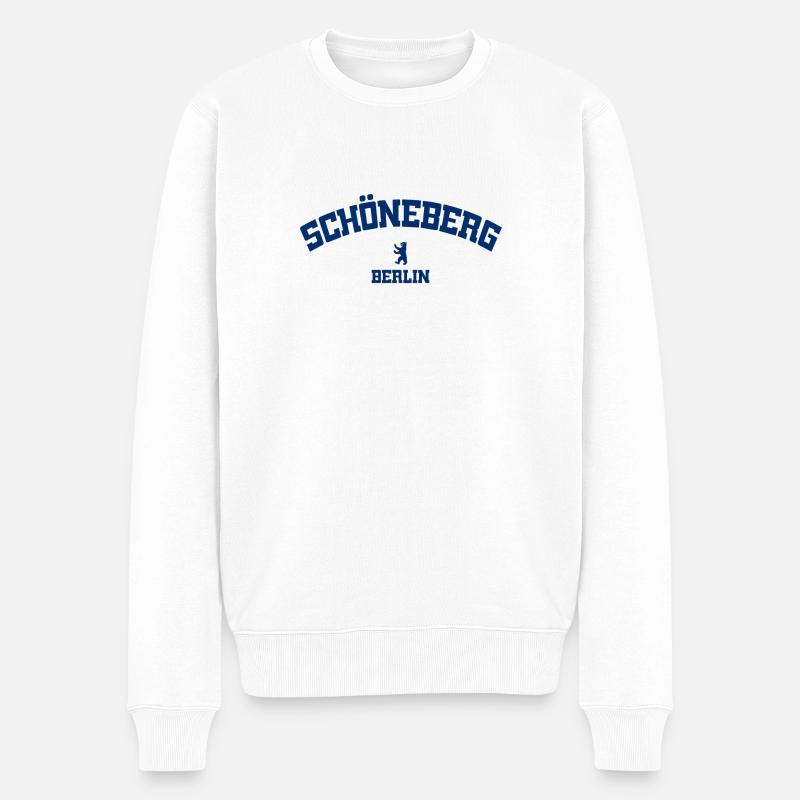 Schöneberg - Berlin - Deutschland - Germany - Männer Premium Bio Pullover - Weiß