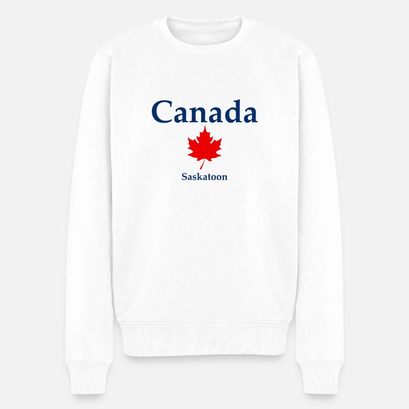 Saskatoon - Saskatchewan - Canada - Kanada - Männer Premium Bio Pullover - Weiß