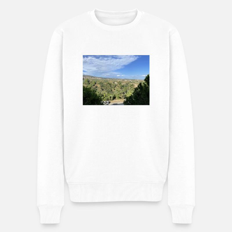 IMG 9605 - Männer Premium Bio Pullover - Weiß