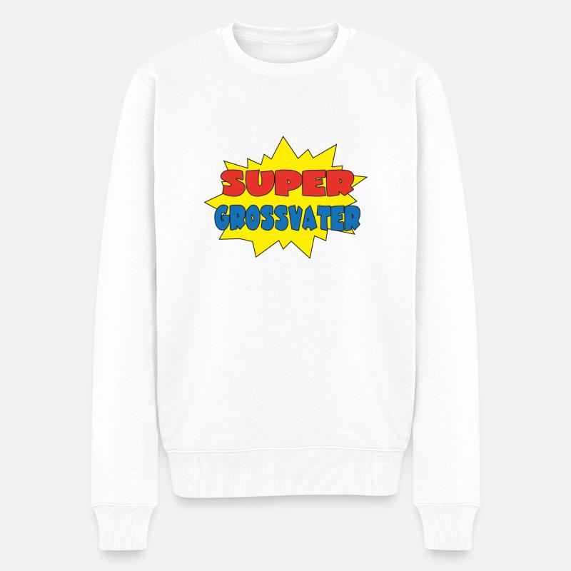 Großväter - Männer Premium Bio Pullover - Weiß