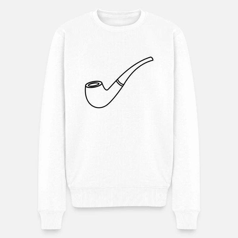 Pipe - Pull Premium bio Homme - blanc