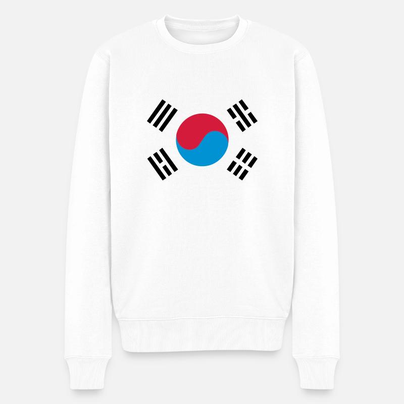 South Korea - Pull Premium bio Homme - blanc
