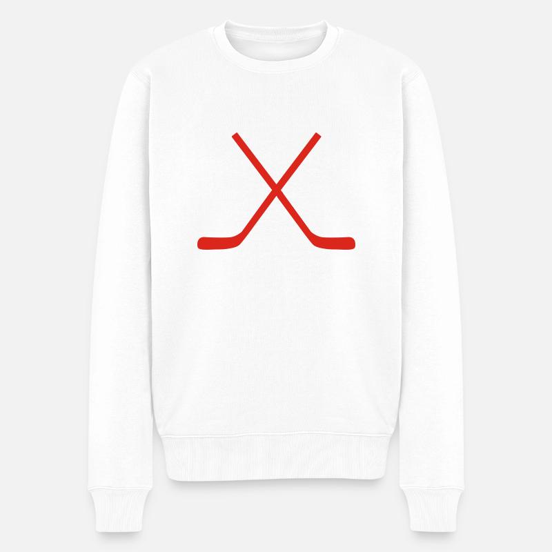 hockey - Pull Premium bio Homme - blanc