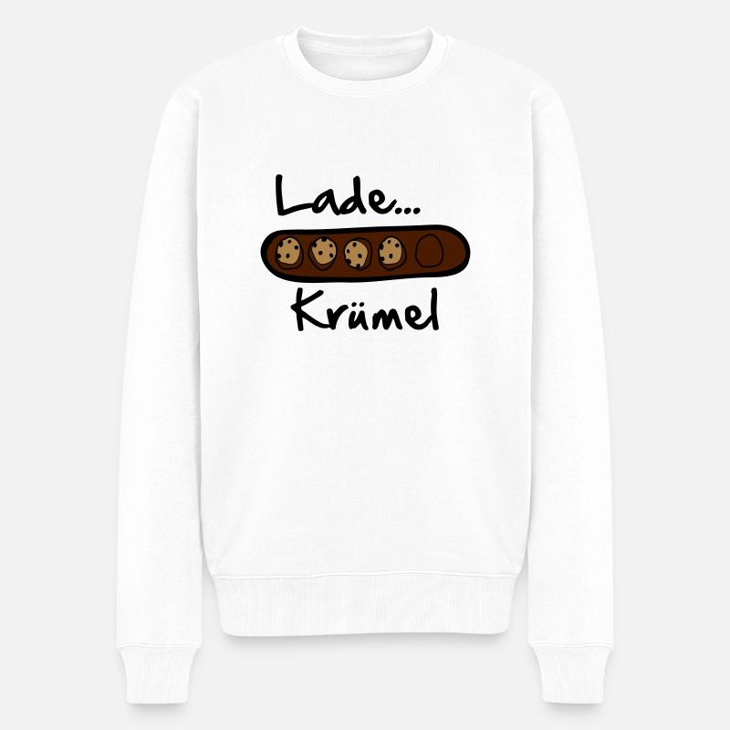 Lade... Krümel - Männer Premium Bio Pullover - Weiß