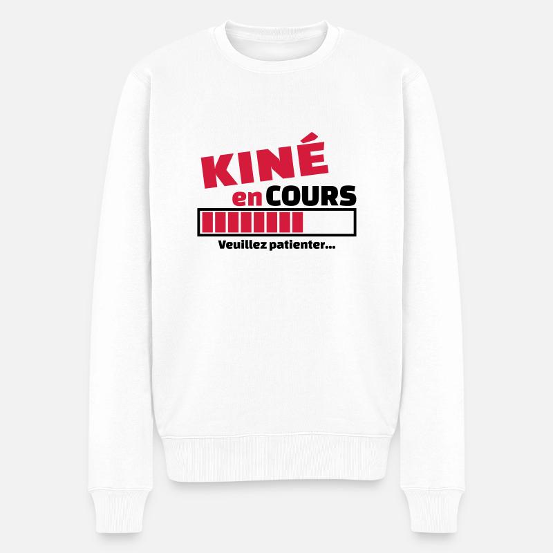 kiné en cours - Pull Premium bio Homme - blanc