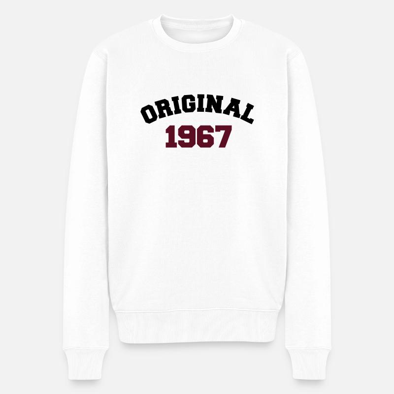 Original 1967 - Männer Premium Bio Pullover - Weiß
