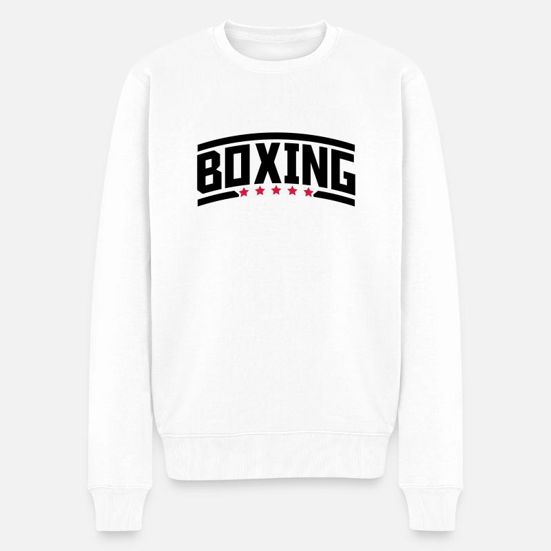 boxing_rp2 - Männer Premium Bio Pullover - Weiß