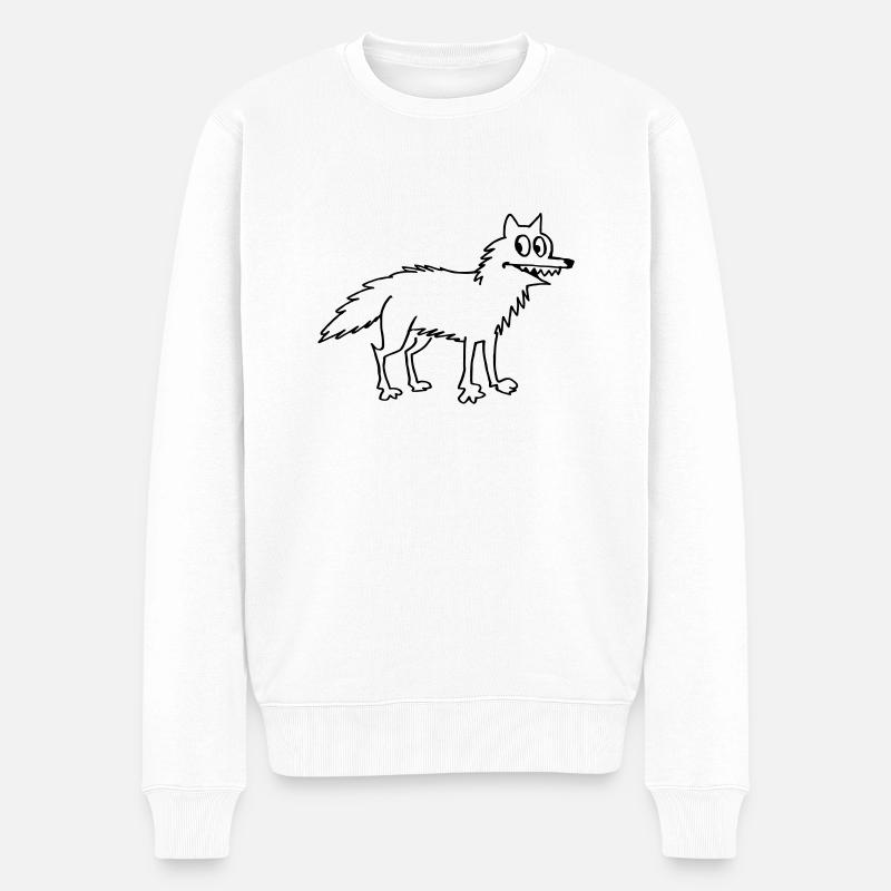 Wolf - Pull Premium bio Homme - blanc