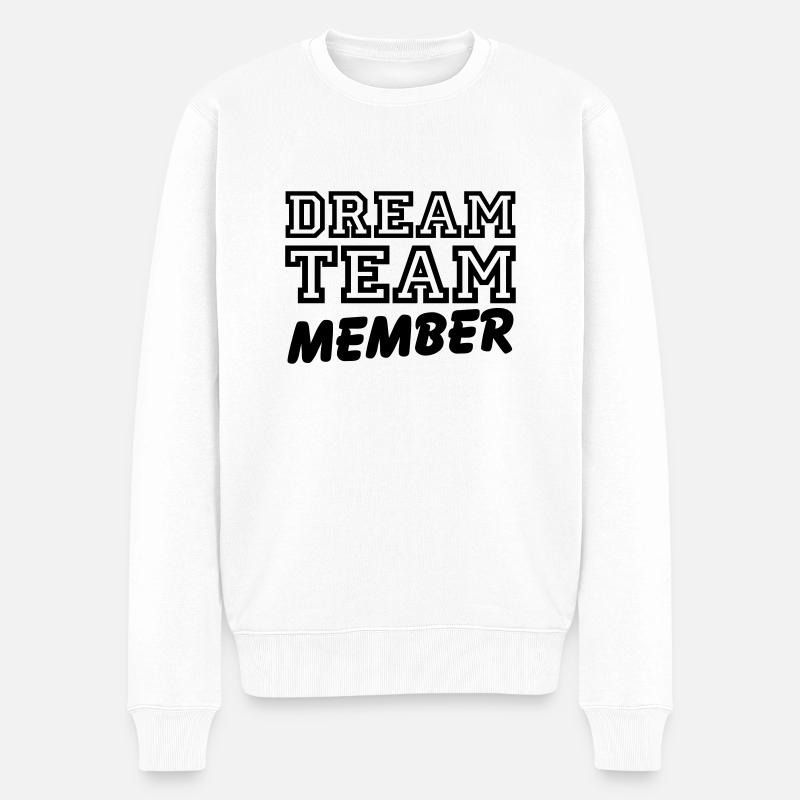 Dream Team Member - Pull Premium bio Homme - blanc