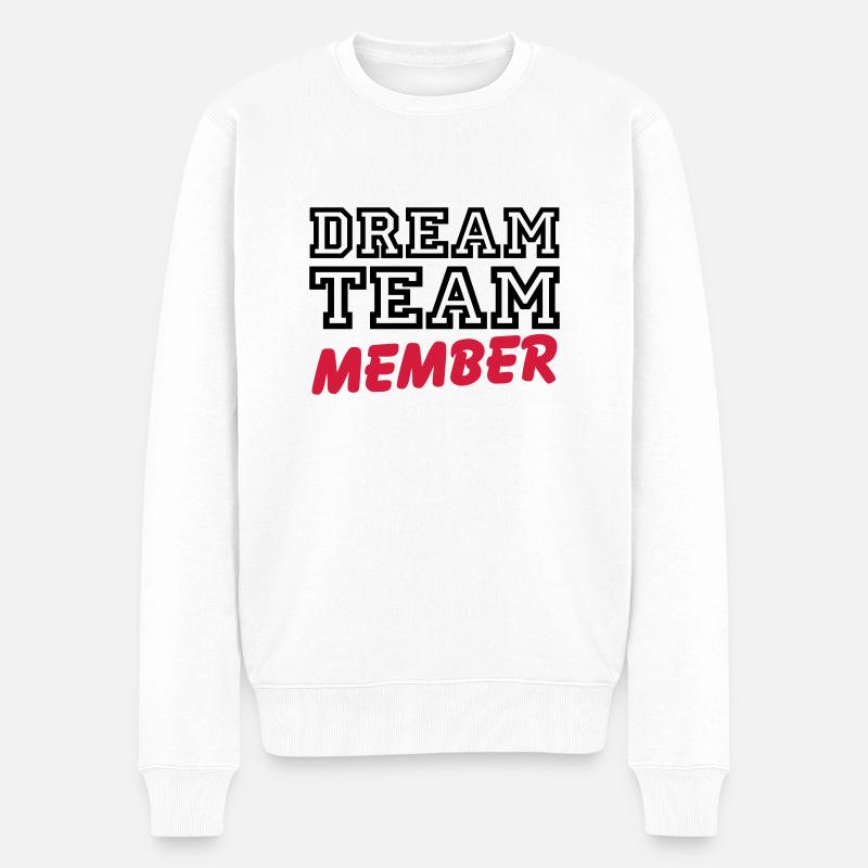 Dream Team Member - Pull Premium bio Homme - blanc
