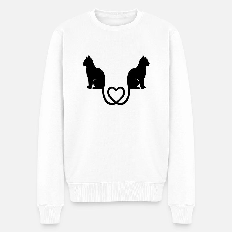 Chat - Pull Premium bio Homme - blanc