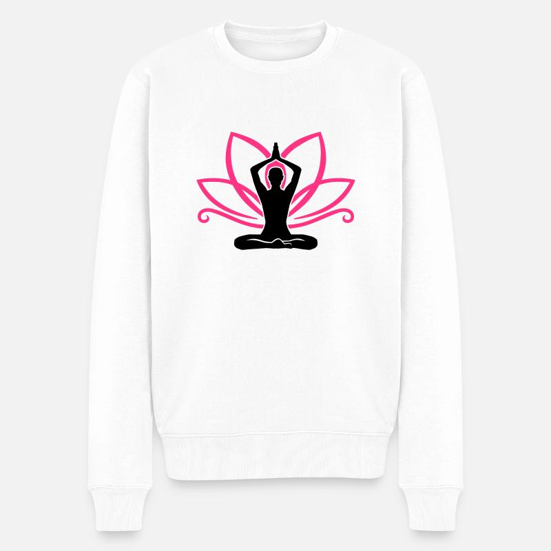 Meditation - Pull Premium bio Homme - blanc