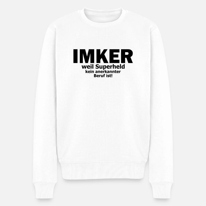 imker - Männer Premium Bio Pullover - Weiß