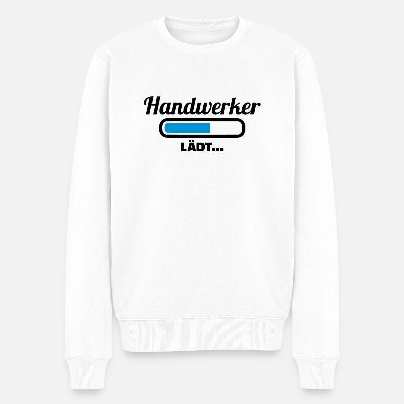 Handwerker - Männer Premium Bio Pullover - Weiß