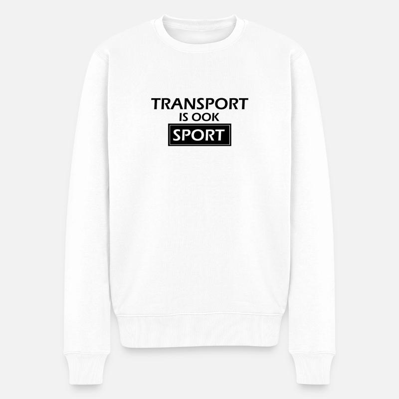 Verkehr ist auch Sport - Männer Premium Bio Pullover - Weiß