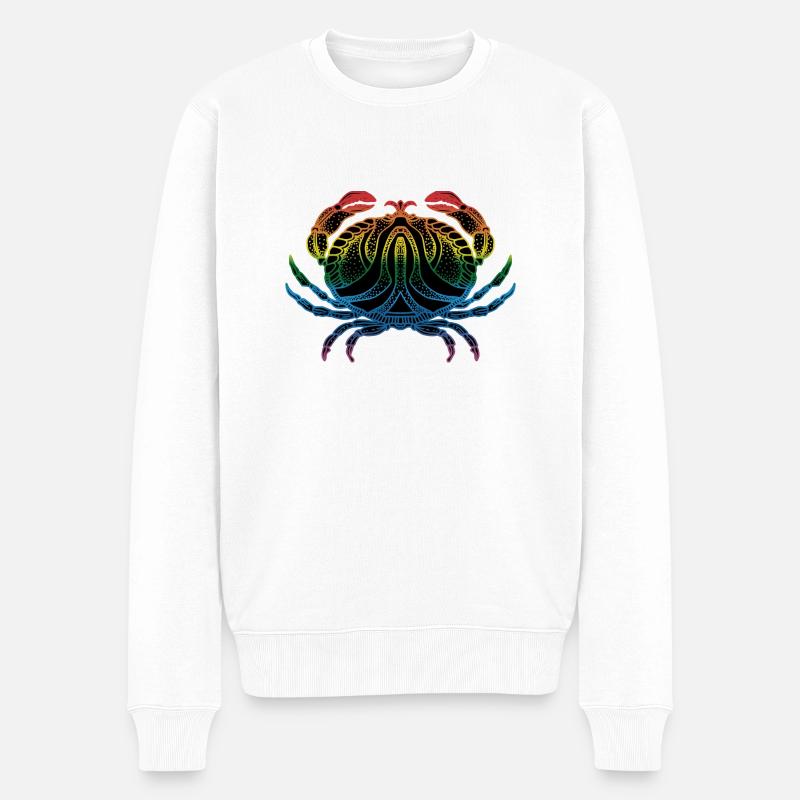 Crabe - Pull Premium bio Homme - blanc