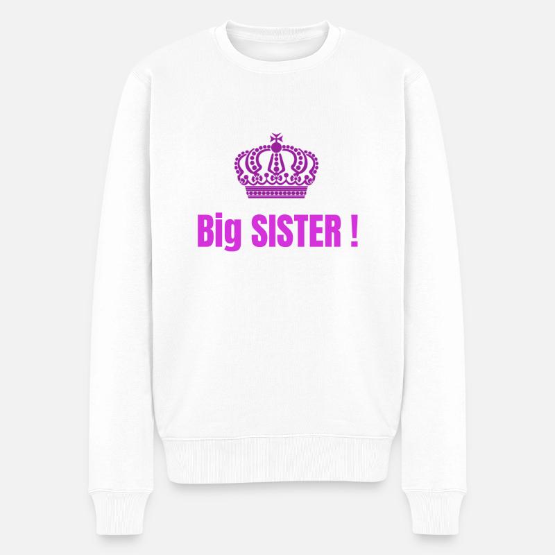 Big Sister Design Mode - Pull Premium bio Homme - blanc