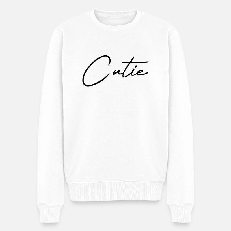 Mignon noir - Pull Premium bio Homme - blanc