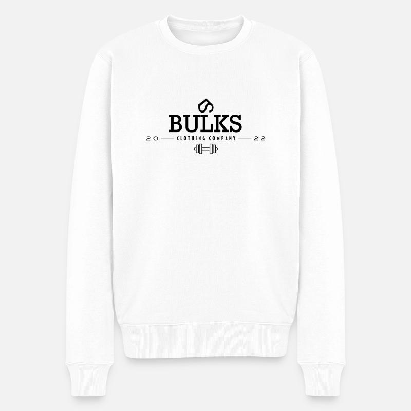 Bulks Clothing Company - Männer Premium Bio Pullover - Weiß