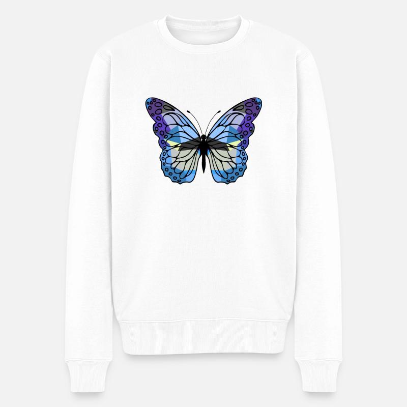 Papillon - Pull Premium bio Homme - blanc
