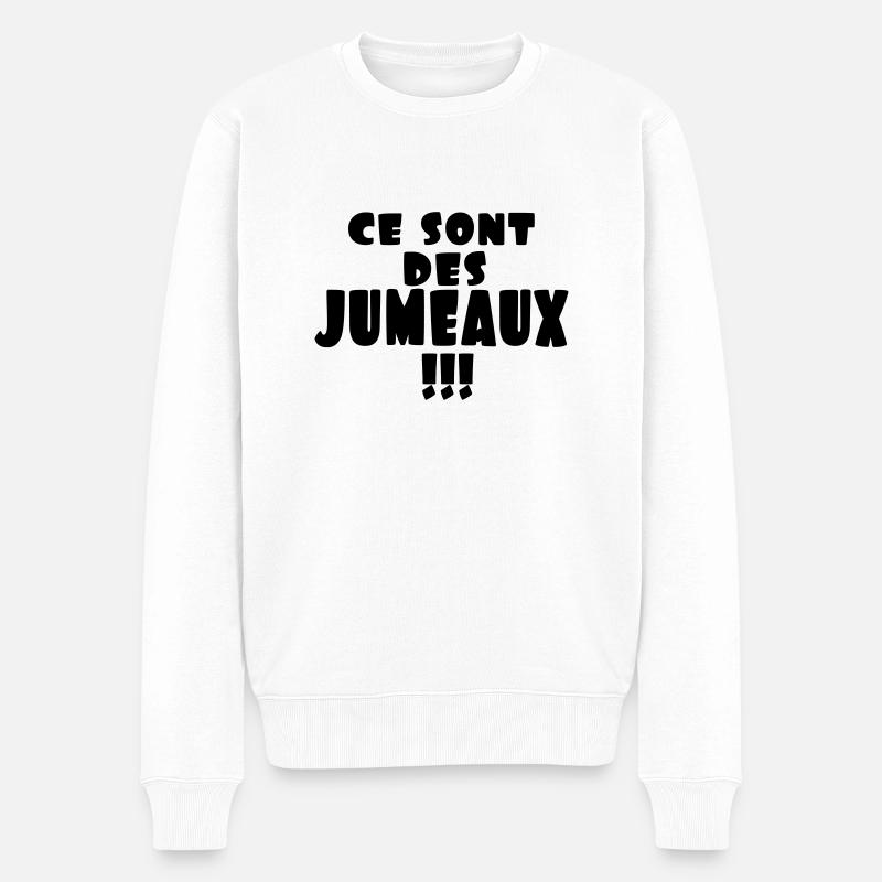 ce sont des jumeaux - Pull Premium bio Homme - blanc