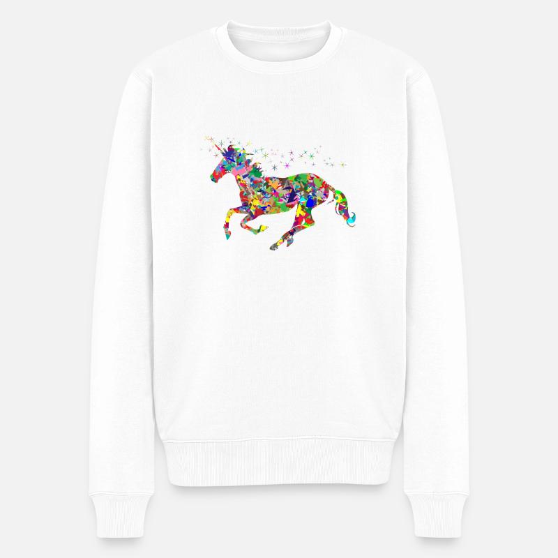 einhorn51 - Pull Premium bio Homme - blanc
