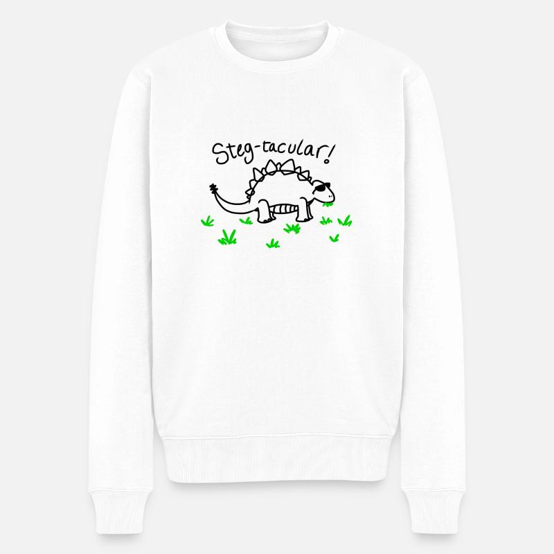 Steg-tacuar! - Männer Premium Bio Pullover - Weiß