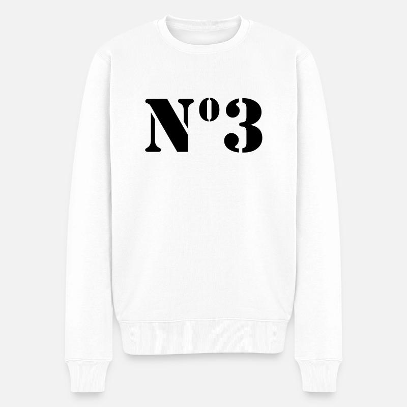 Point 3 // no3 - Pull Premium bio Homme - blanc