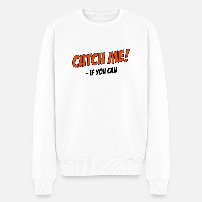 rennen - Männer Premium Bio Pullover - Weiß