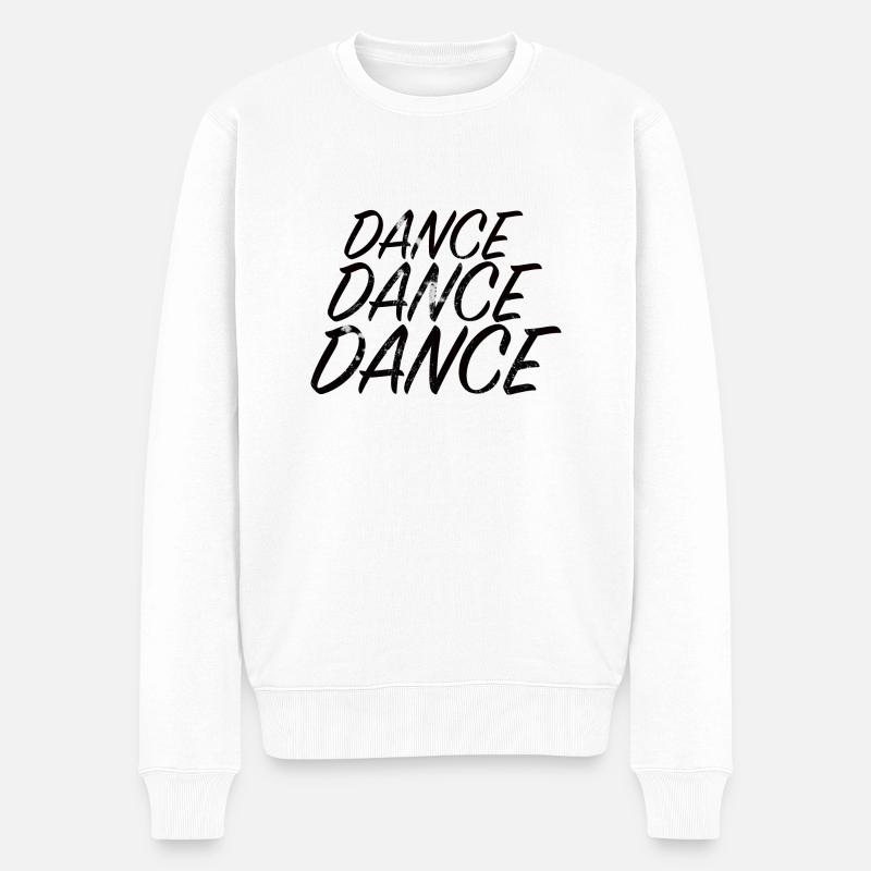 DANCE DANCE DANCE - Männer Premium Bio Pullover - Weiß