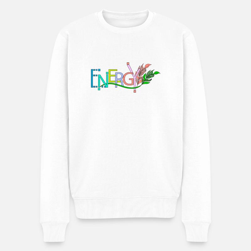 énergie dynamique - Pull Premium bio Homme - blanc