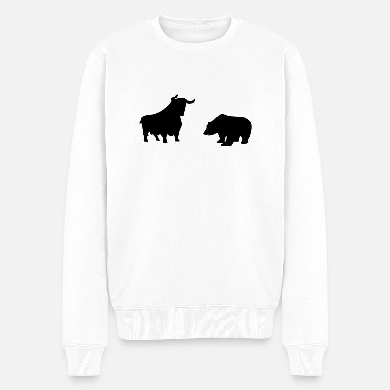 Bull et Bear - Pull Premium bio Homme - blanc
