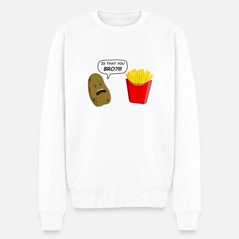 potato - Pull Premium bio Homme - blanc